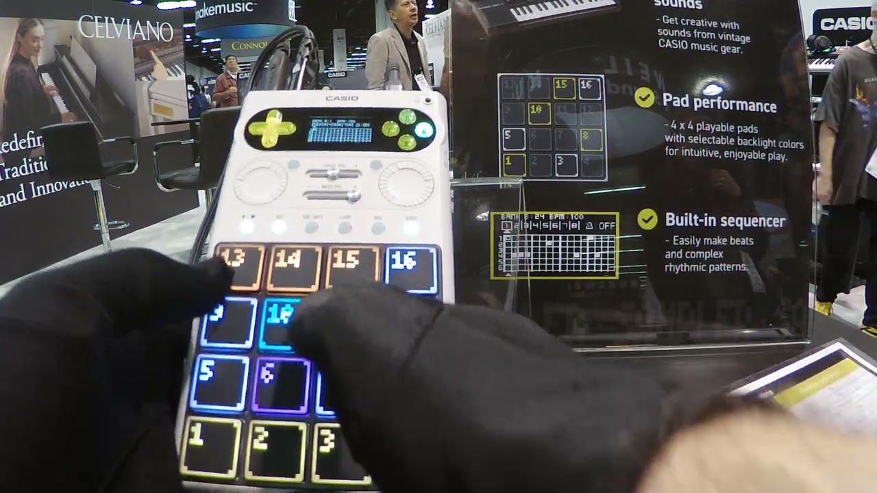 NAMM 2026 - 16 PROTOTYPE! Future CASIO Mini Sampler "SXC-1" - EFX for a Heavy Beat!