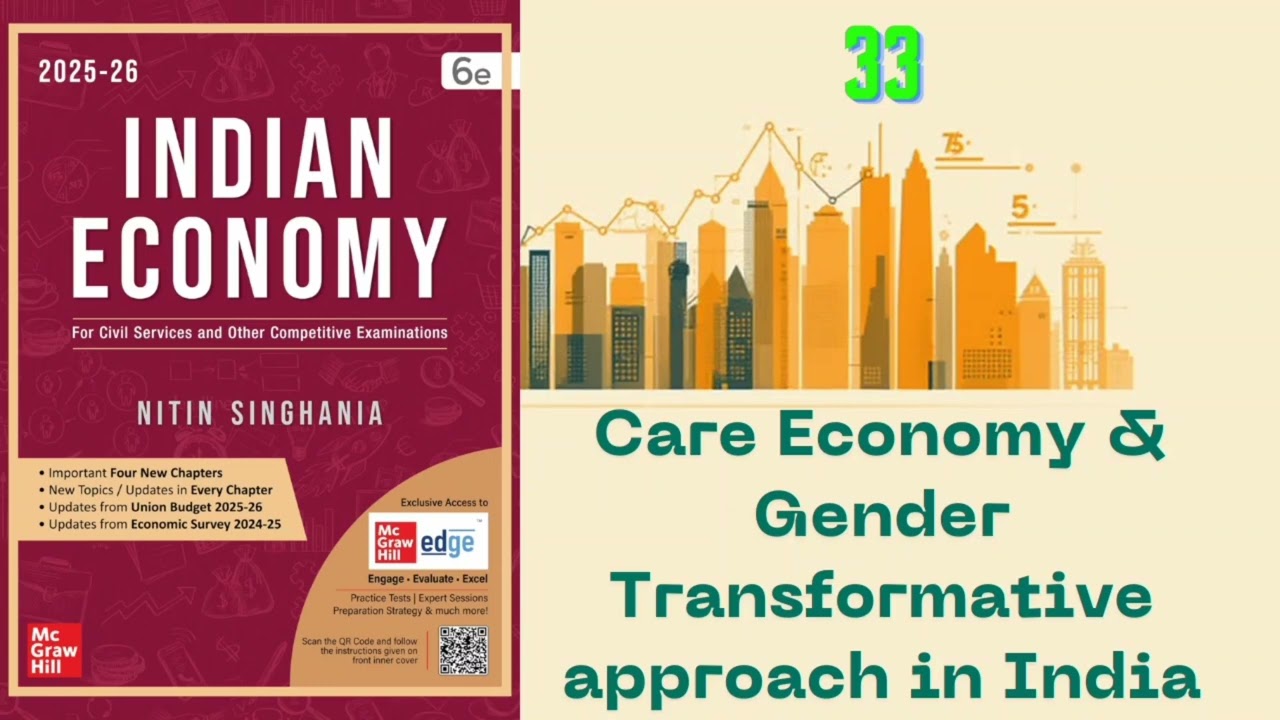 Indian Economy by Nitin Singhania. Ch-33 Care Economy & Gender Equality.