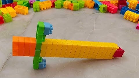 Satisfying DIY Sword and Swastik/ASMR Building Blocks/block game /Lego block #asmr#buildingblocks