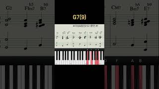 [Chord progression] G2 - F#m7b5 - B7b9 - Em9 #1 tempo 60