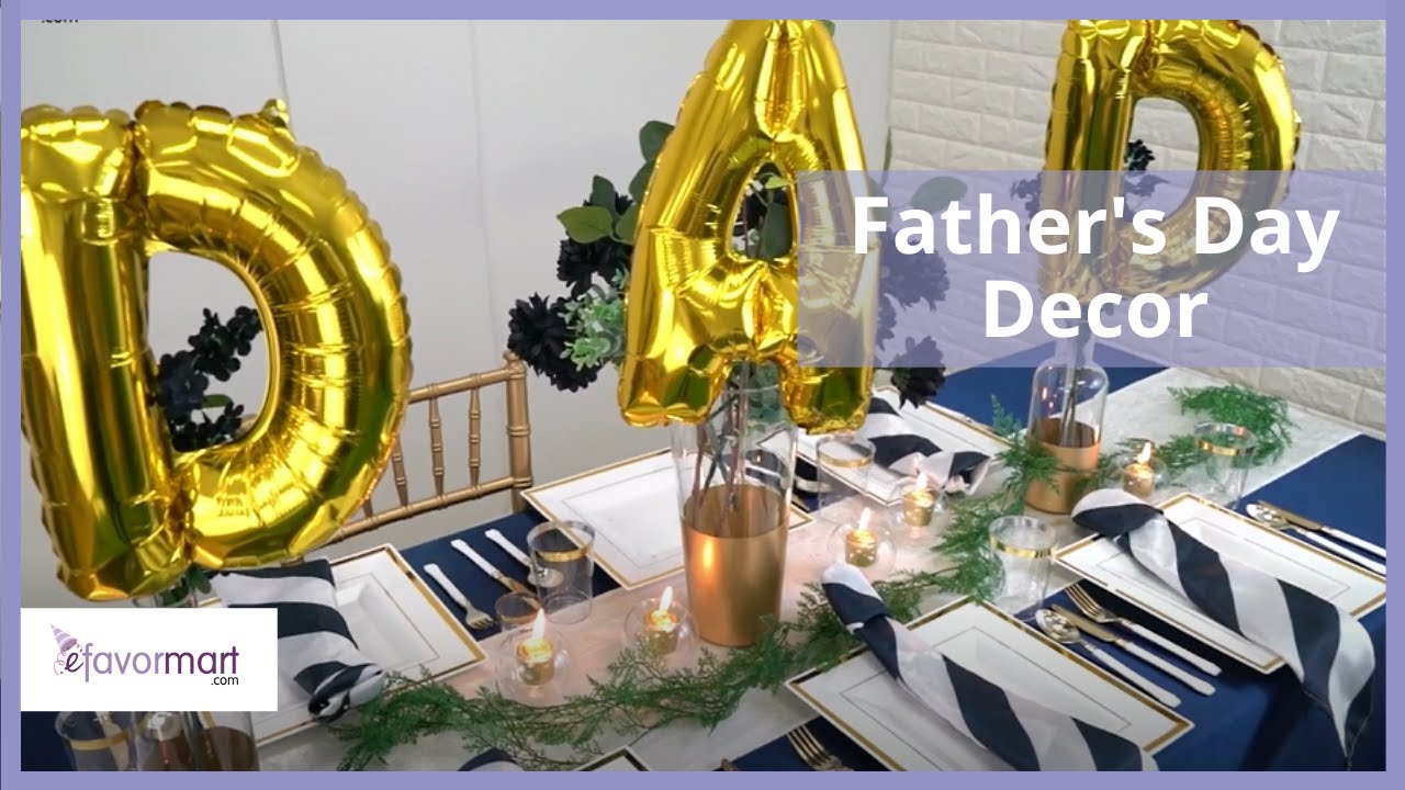 Father’s Day Décor DIY Tablescape YouTube