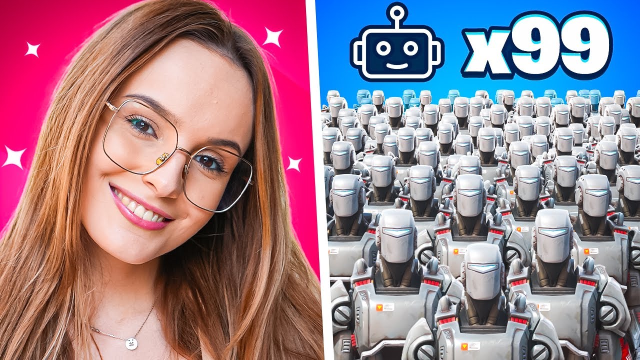 MOJA DZIEWCZYNA vs 99 BOTÓW w Fortnite