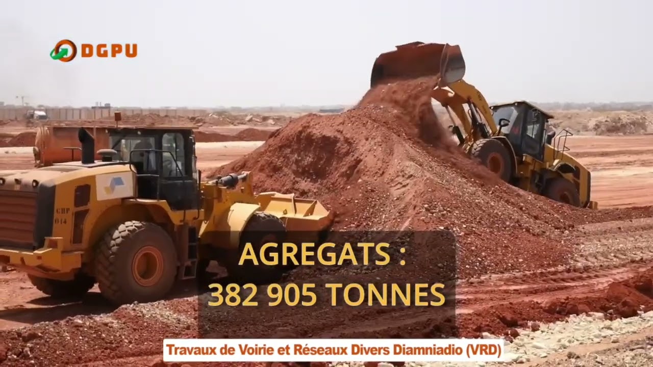 VOIRIE ET RÉSEAUX DIVERS DU PÔLE URBAIN DE DIAMNIADIO : LES TRAVAUX EXÉCUTÉS À 80%