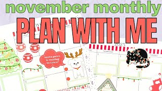 November Monthly Plan With Me | Exclusive Patreon Stickers | Classic Monthly Happy Planner