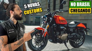 5 Novas Moto Custom Barata Chegando no Brasil | Shineray Entrando Forte no Mercado Custom Nacional