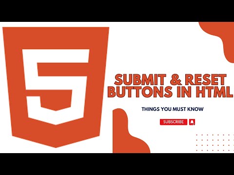 How to create Submit and Reset buttons in HTML | HTML Tutorials 2024 #htmlbuttons #html #htmltags