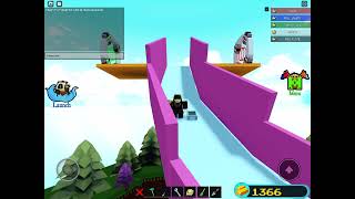 Racing on a infinite slide in build a boat for treasure screenshot 5