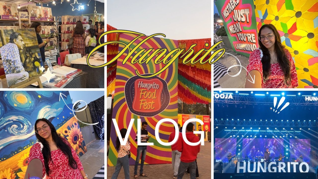 Hungrito Food Fest 2025 Vlog 🤩| GRWM, Best Food Stalls & Artist Performances  |Mehak Vlogs|