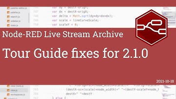 Tour Guide fixes for 2.1.0 - developing node-red stream - 18th October 2021
