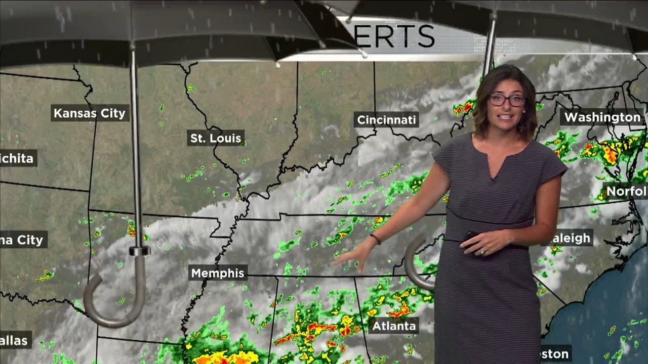 Tracking off and on storm chances and seasonable temperatures - YouTube