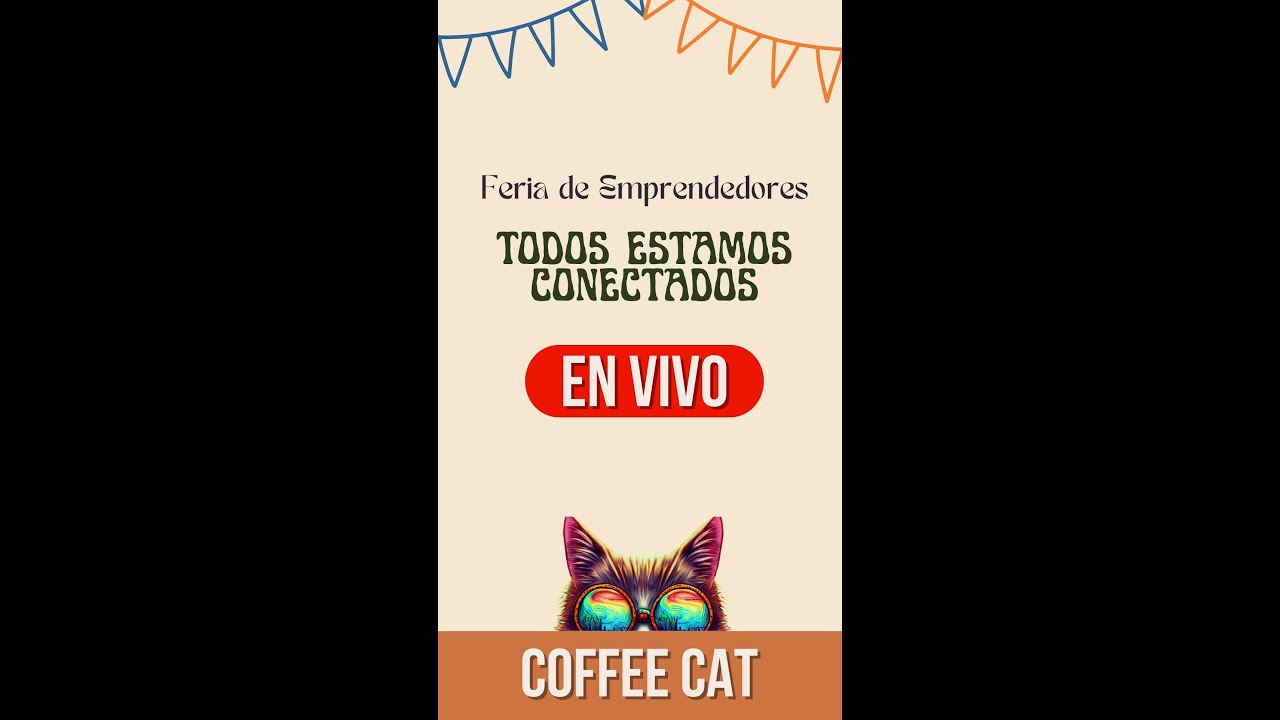 🎉 Feria TODOS ESTAMOS CONECTADOS | Música, Pizza & Buena Vibra en Coffee Cat EN VIVO