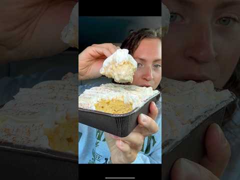 FINALLY Trying Crumbl’s Tres Leches Cake 🎂🥛 | Fast Food Review #crumbl #fastfood