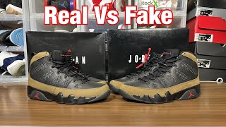 Air Jordan 9 Olive 2024 Real Vs Fake Review