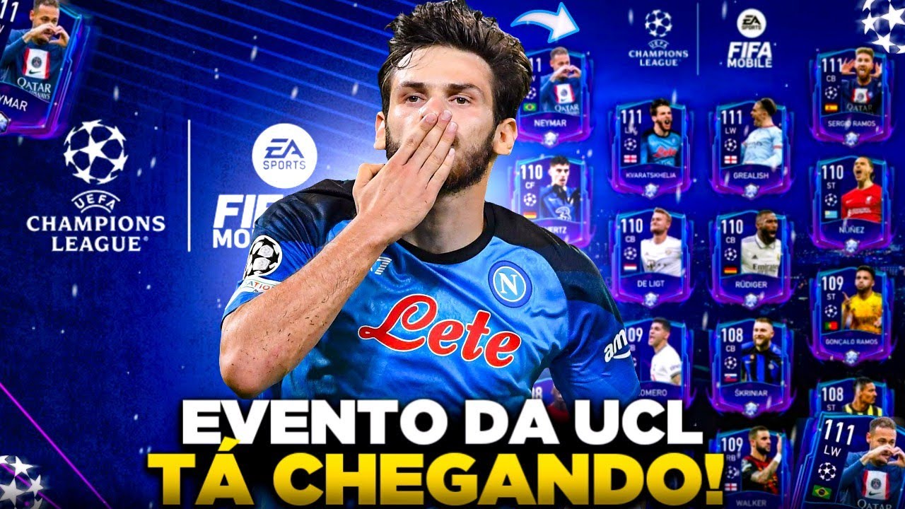 NOVO EVENTO CHEGANDO🔥 CONFIRA TUDO SOBRE A CHAMPIONS LEAGUE NO FIFA MOBILE  23😱 ABSURDO! 