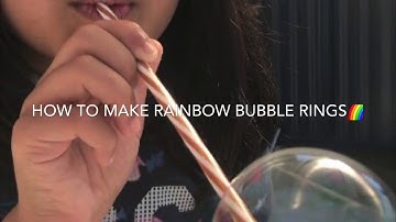 Rainbow Bubbles Experiment🌈🌈🌈