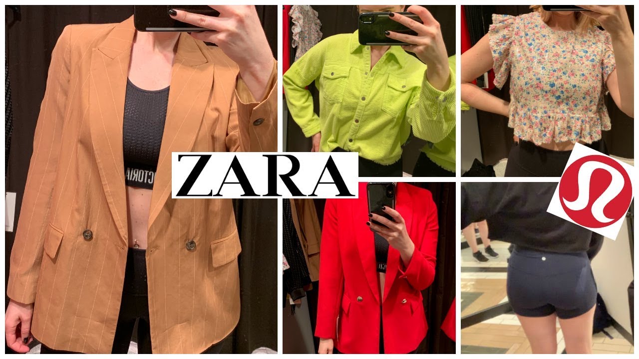 ZARA + LULULEMON TRY ON | INSIDE THE DRESSING ROOM | MARCH 2019