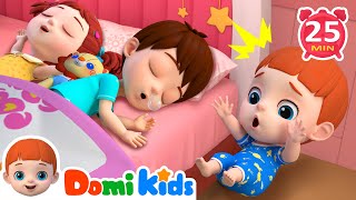 Ten in the Bed🛏️🐒 | Numbers Song | Learn Numbers 1 to 10 | Domikids Nursery Rhymes for Toddlers
