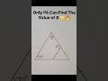 Math Puzzle: Solve for X | Quick Geometry Trick #Shorts #Viral