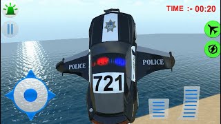 Flying Police Car Driver Simulator 2016 iOS Gameplay screenshot 3