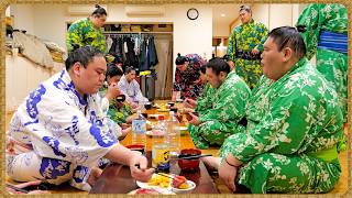 【相撲飯】筍の天ぷら・筑前煮・マグロの刺身 ／ 🍚『ちゃんこ番：許田・恵雅・厚雅』
