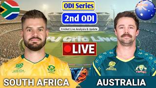South Africa Vs Australia 2nd ODI Match | Live Score Analysis & Discussion | SA vs AUS ODI Cricket