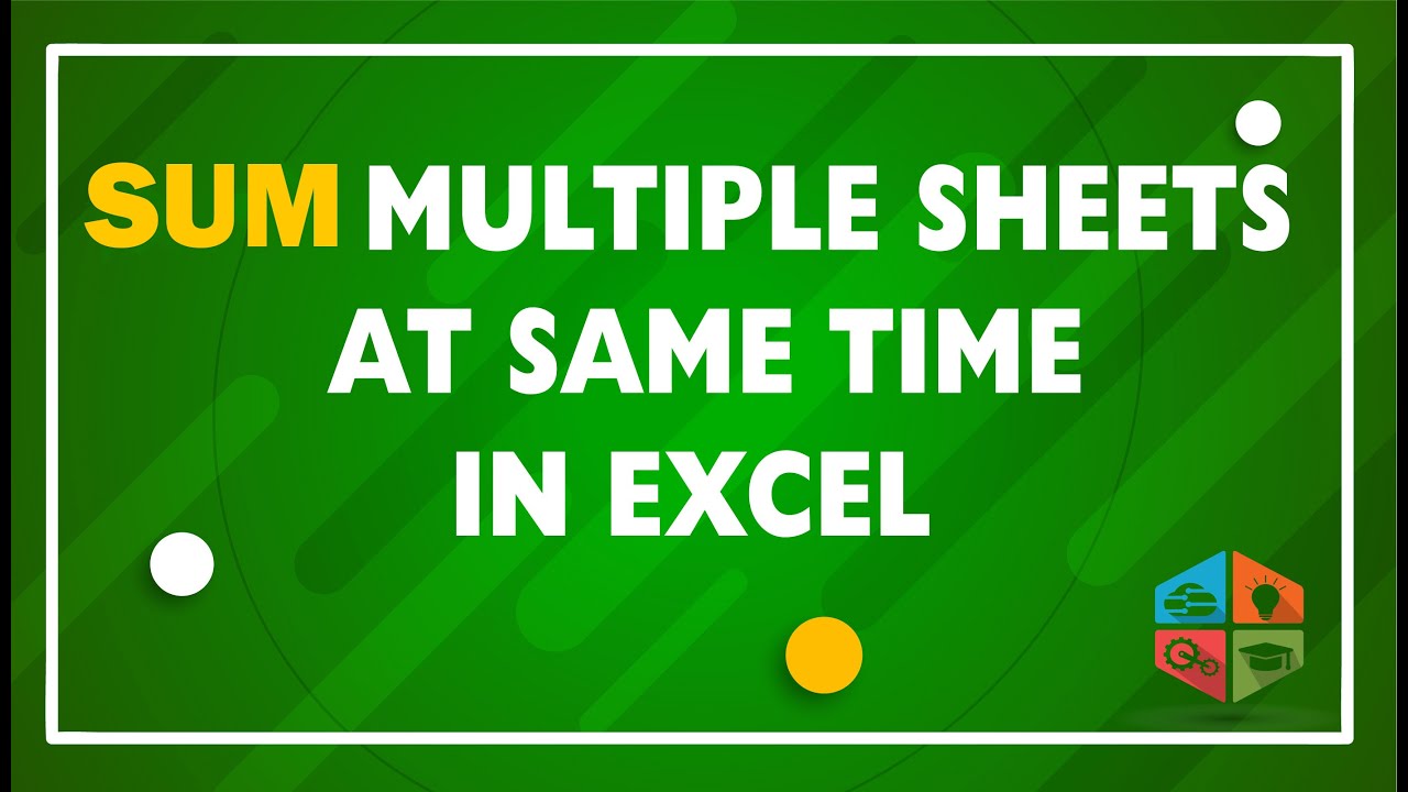 Excel Sum Function How To Total From Multiple Sheets In Excel YouTube