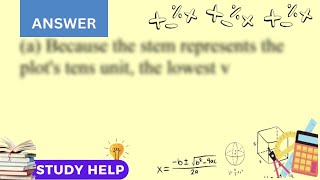 The stemplot displays data on the amount spent by 50 shoppers at a grocery store Note that the value