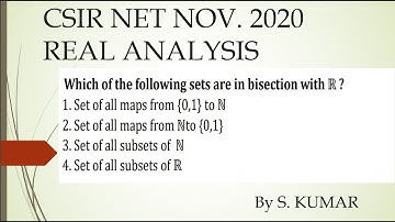 CSIR NET  NOV. 2020 REAL ANALYSIS SOLUTION  QUESTION PAPER SOLUTION 2020
