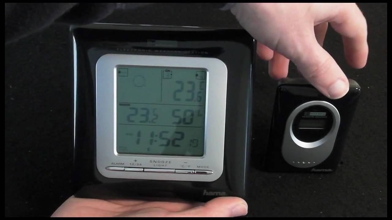 Hama EWS-500 Electronic Weather Station Review - YouTube