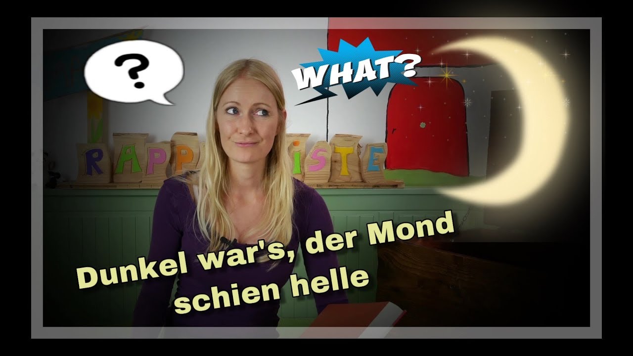 Dunkel wars der Mond schien helle - Christian Morgenstern I Gedichte für Kinder I Grundschule