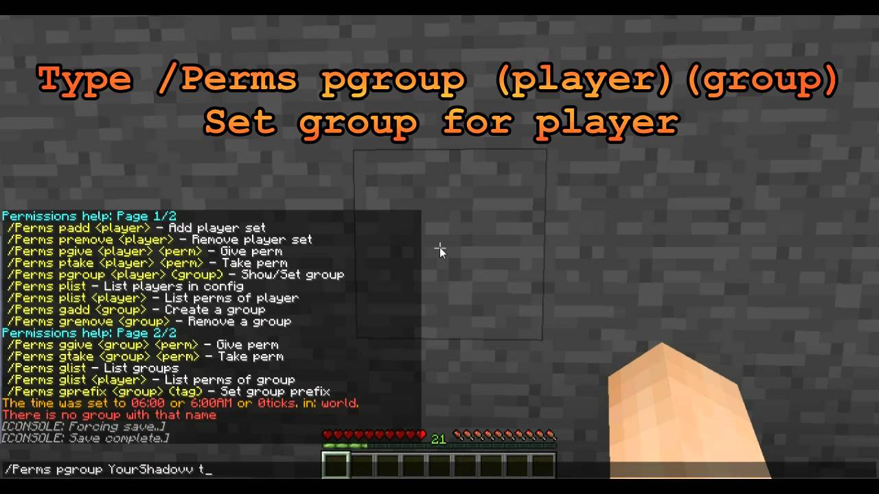 Minecraft plugin Groups Tutorial - YouTube