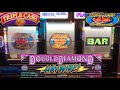 CLASSIC OLD SCHOOL CASINO SLOTS: TRIPLE CASH + DOUBLE HEARTS + DOUBLE DIAMOND HAYWIRE SLOT PLAY!