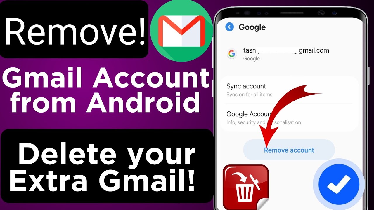 Удаление ненужной учетной записи Gmail с Android | Обновленный метод 2026 года
