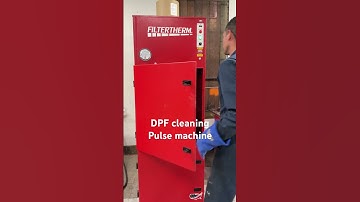 DPF cleaning pulse machine uses high volume and low pressure air to blow out the ashes #dpf