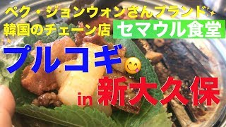 【新大久保グルメ】ひとり絶品プルコギ😋食レポ / ひとり飯 / 女ひとり/ 飯テロ / モッパン【セマウル食堂】