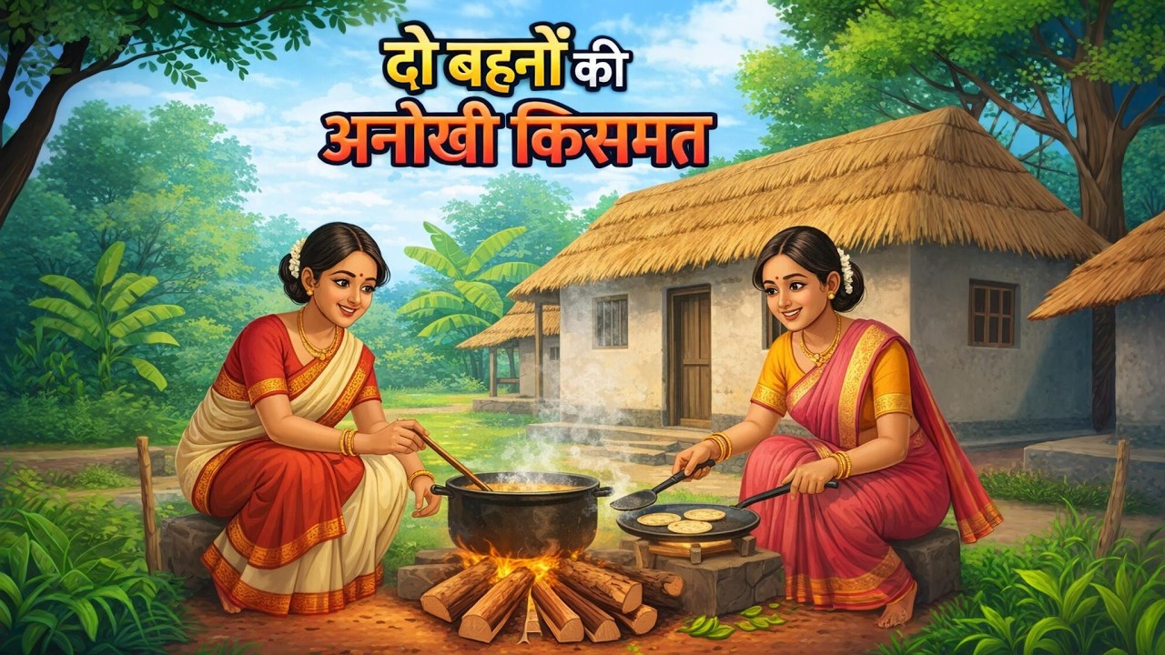 दो बहनों की अनोखी किस्मत | DO BEHNO KI KISMAT | HINDI KAHANIYA | CARTOON STORY | HINDI STORIES