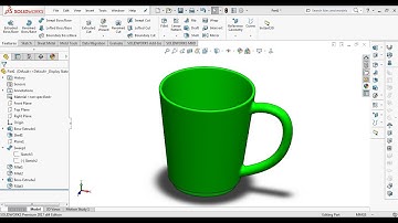 Vẽ cái cốc trên solidworks2017