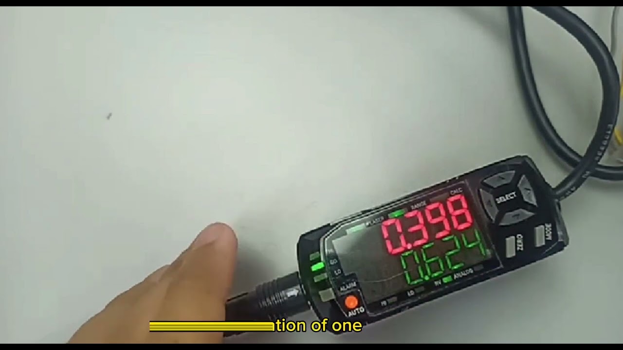 Autonics displacement sensor BD-A1(amplifier) setting.