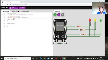 Simulasi Rangkaian Lampu Lalu Lintas Menggunakan Wokwi