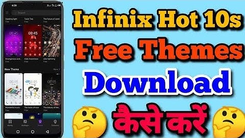 Infinix Hot 10s me Free Theme Download kaise kare || How to Change Themes in Infinix Hot 10s ||