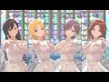 【シャニソンMV/透けM@s/フォーカス】「クローバー」 透/咲耶/めぐる/美琴【ドレスミステリウスマヴロス(にちかウェディングドレス)】