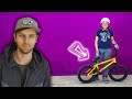 Тренировка по BMX - Заклинило ногу после падения