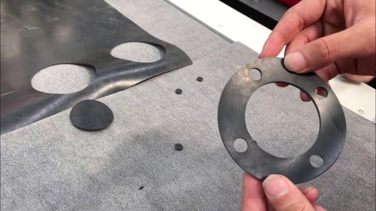 silicone rubber sheet gasket cutting machine manufacturers price YouTube