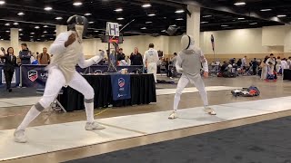 TEH Tang-Ngu VS GUTH Joseph DE NAC Cadet Men's Foil DFW USA 2025