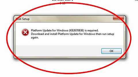 How to fix Platform Update for Windows (KB2670838) Error