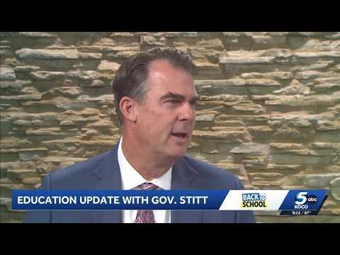Gov. Kevin Stitt talks new education laws in place as Oklahoma students return to classroom