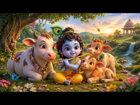 Choti Choti Gaiya, Chote Chote Gwal | छोटी छोटी गैया | #Little Krishna Bhajan - #cutiepierhymes