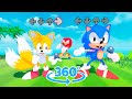 Sonic vs tails dance fnf 360