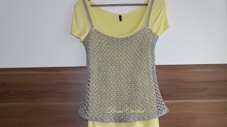 Háčkovaný Letný Top 1. Časť