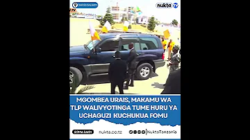 MGOMBEA URAIS MAKAMU WA TLP WALIVYOTINGA TUME HURU YA UCHAGUZI KUCHUKUA FOMU 